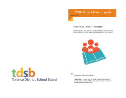 Help - Toronto District School Board