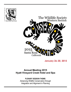 Conference Program - The Western Section of The Wildlife Society