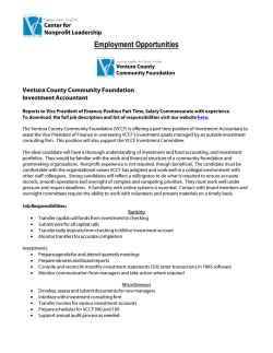 Job Opportunities - Ventura County Community Foundation