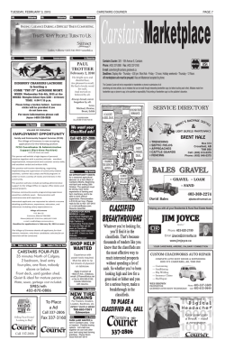 here - Carstairs Courier