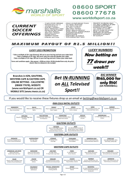 New Soccer Fax Master - WorldOfSport.co.za