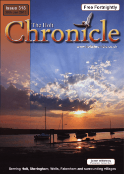 Download Issue 318 - The Holt Chronicle