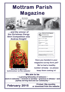 Mottram Parish Magazine
