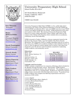 University Preparatory High School - Tulare County Office of Education