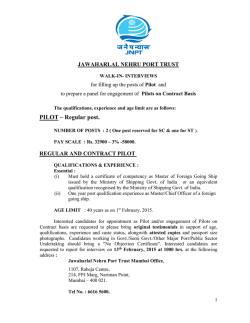 Advertisement for filling up the posts of Pilot
