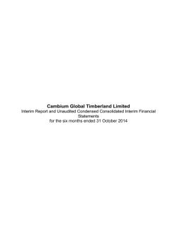 Cambium Global Timberland Limited