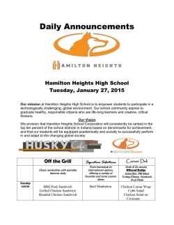1/27 - Hamilton Heights Schools