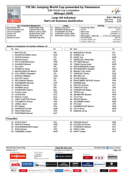 FIS Ski Jumping World Cup presented by Viessmann