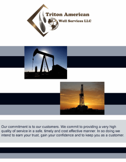 Downloadable Company Brochure - Triton American Well Services