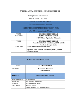 Program At a Glance