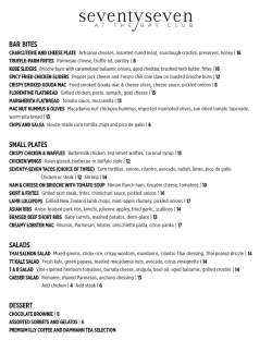 new menu - The Bay Club Blog