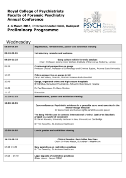 to view the Preliminary Programme