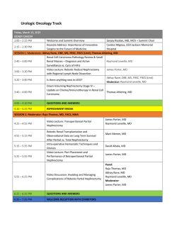 to View Urologic Oncology Robotic Surgery Agenda