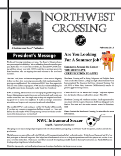 Northwest Crossing - Neighborhood News