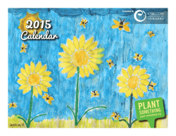 2015 Plant Something Oregon Calendar