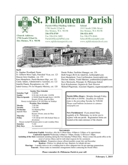 This week - Catholic Printery