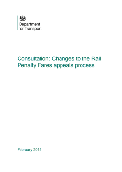 Changes to the Rail Penalty Fares appeals process
