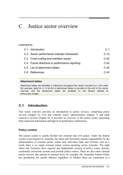 Overview C Justice and attachment tables (PDF
