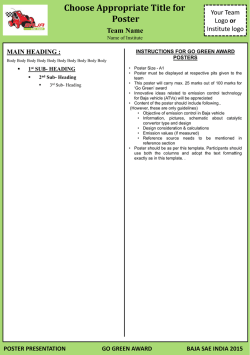 Go green poster format