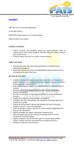 Position Description Document (download)