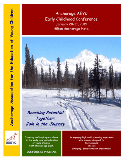 2015 Conference Program Book - Anchorage Association for the