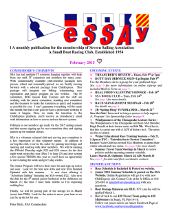 eSSAy - Severn Sailing Association