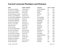 here - Plumbers and Drainers Licensing Board