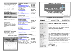 Bulletin - All Saints Nowra