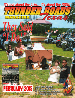 Current Magazine - Thunder Roads Texas Motorcycle Magazine