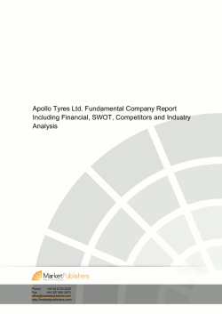 Apollo Tyres Ltd. Fundamental Company Report Including Financial