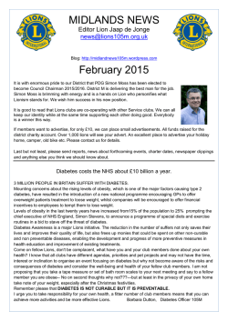 Latest Edition of Midland News - Lions Clubs International District