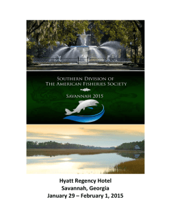 Hyatt Regency Hotel Savannah, Georgia January 29 – February 1