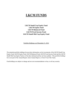 Holdings - LKCM Funds