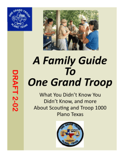 A Family Guide To One Grand Troop