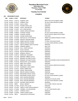 Pasadena Municipal Court