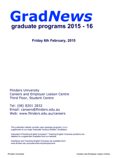 Graduate Programs - Flinders University