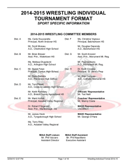 Wrestling - Individual - Massachusetts Interscholastic Athletic