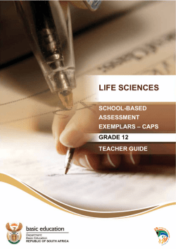 Life Sciences Teacher Guide