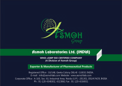 ﬁsmoh Loborotories Ltd. (INDIG)