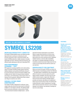 Symbol LS2208 - ScanSource Europe Motorola