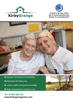 kirby grange brochure FINAL - Kirby Grange Residential Care Home