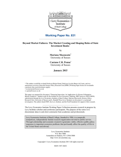 Working Paper No. 831 - Levy Economics Institute of Bard College