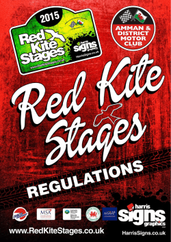 2015 Regulations - Red Kite Stages