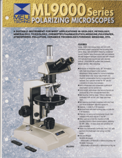 ML9000 Product Brochure - Meiji Techno Microscopes