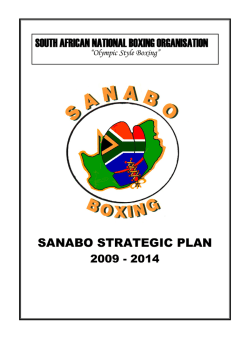 SANABO Strategic Plan