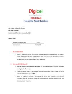 DigiLoan FAQ - Digicel Jamaica