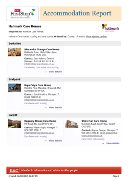 Hallmark Care Homes