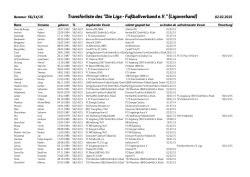 Transferliste des "Die Liga - Fu&szlig;ballverband e.V." (Ligaverband)