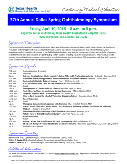 Ophthalmology Symposium