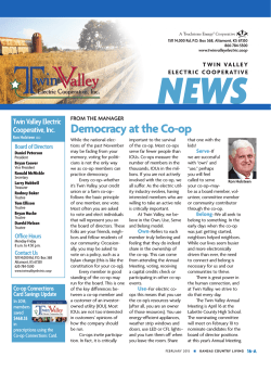 February Country Living - Twin Valley Electric Cooperative